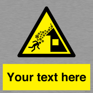 Custom warning roof avalanche